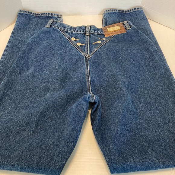 lawman Denim - Vintage Women’s Lawman Western High Waisted Mom Jeans Denim Rodeo Sz 9 29x34